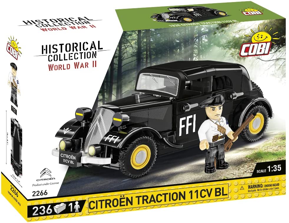 Cobi 2266 - Konstruktionsspielzeug - 236 PCS HC WWII 1938 CITROEN TRACTION 11C Cobi 2266 - Konstruktionsspielzeug - 236 PCS HC WWII 1938 CITROEN TRACTION 11C